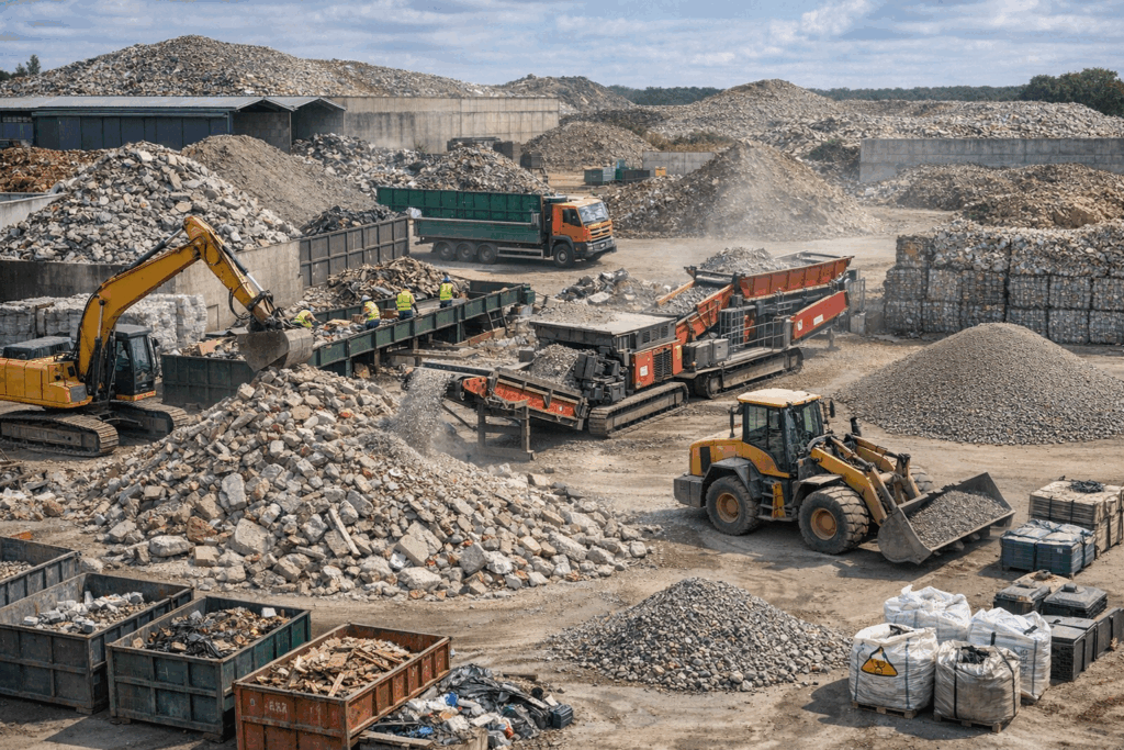 Gdzie trafiają odpady budowlane po wywozie? – co dzieje się z gruzem i odpadami po zabraniu z placu budowy | WC Gruz Service Gdzie trafiają odpady budowlane po wywozie?