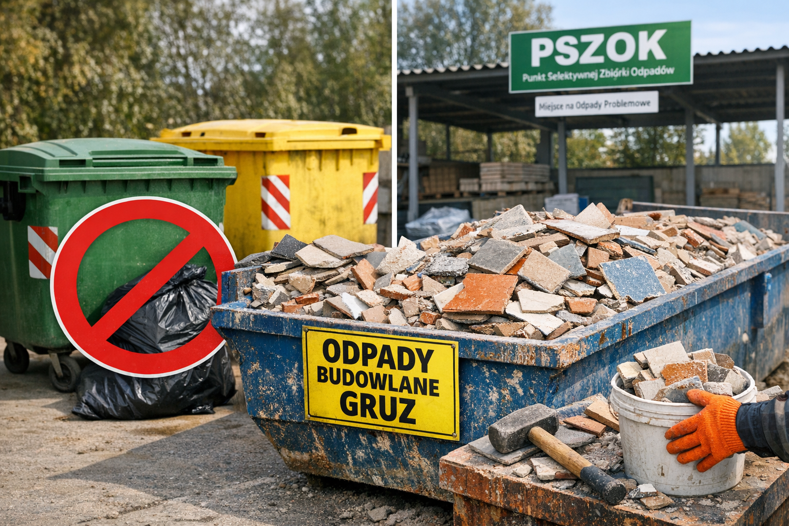 Gdzie wyrzucać kafelki?