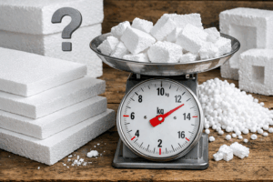 Ile waży styropian?