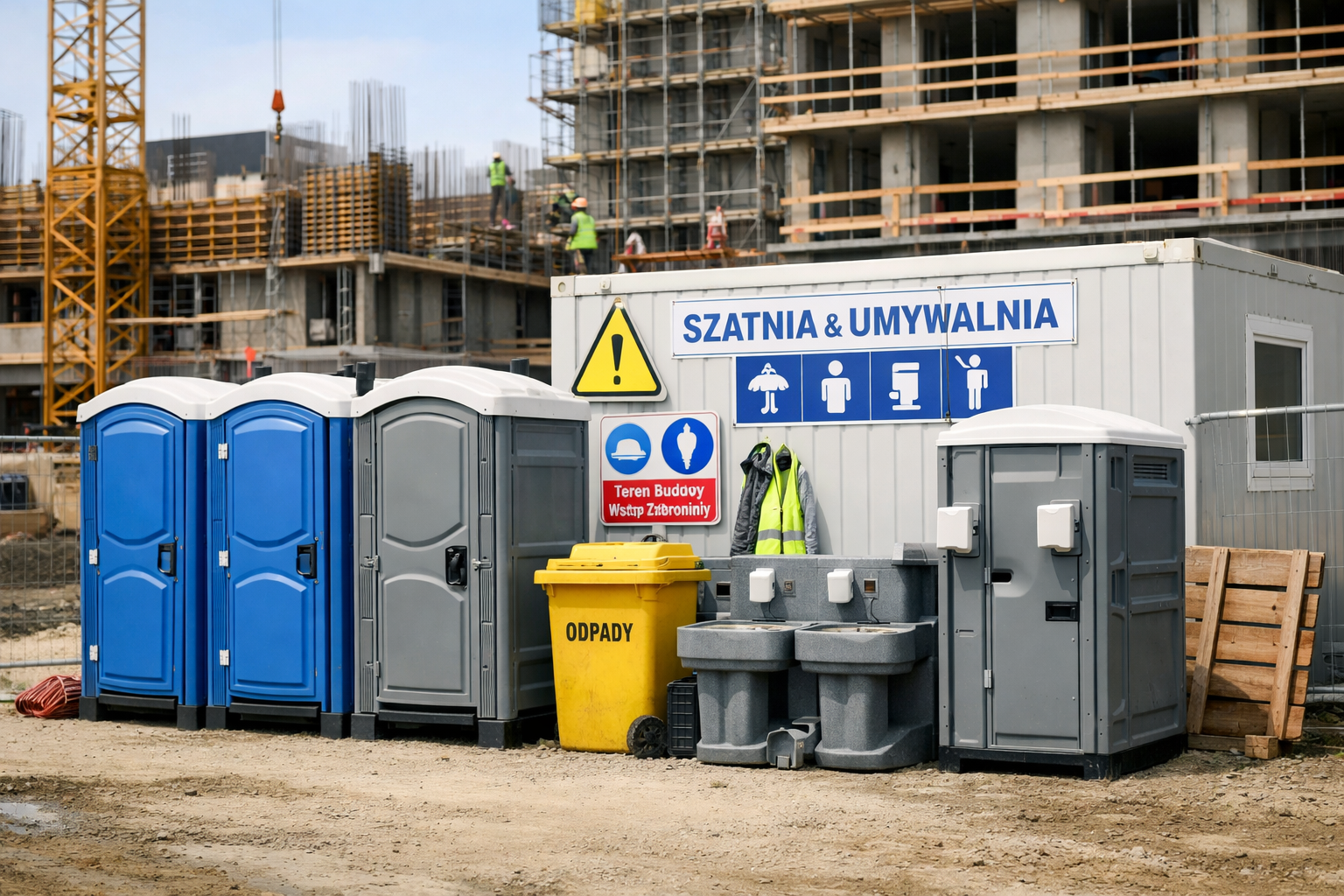 Jak zorganizować sanitariaty na budowie?